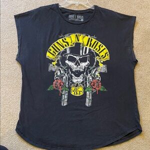 Guns N' Roses Vintage 1985 Unisex Black Graphic Concert T-Shirt Size XL